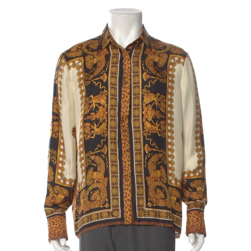 Versace silk printed shirt